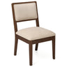 Compact Ergonomic Upholstered Side Chairs (Set of 2)