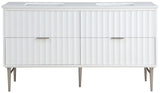 Modernist - Bathroom Vanity With Chrome Legs