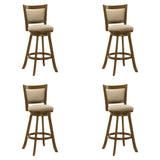 Aiden - Modern Farmhouse Swivel Wood Bar Height Kitchen Bar Stool
