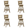Aiden - Modern Farmhouse Swivel Wood Bar Height Kitchen Bar Stool