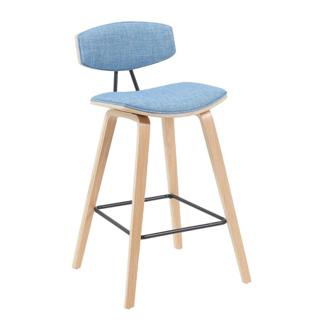Fox - Swivel Counter Height Stool - Light Brown
