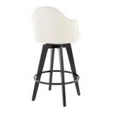 Ahoy - Fixed-Height Counter Stool (Set of 2) - Black Bamboo Legs