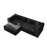 3-In-1 Convertible Sleeper Sofa With Movable Ottoman For Living Room