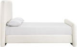 Fira - Linen Textured Fabric Upholstered Bed