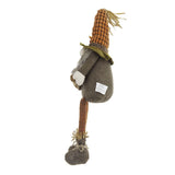 Sitting Gnome With Maple Leaf, For Holiday Harvest Festival Fall Festival & Thanksgiving Table Decorations (Set of 2) - Orange Multi