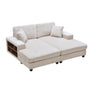 Convertible Sectional Sofa, Sleeper Oversized Living Room Lounge