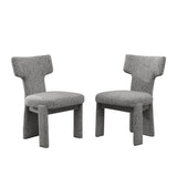 Armless Curved Back Accent Chairs