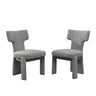 Armless Curved Back Accent Chairs