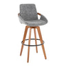 Cosmo - Fixed-Height Barstool - Walnut Bamboo Base