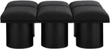 Pavilion - 6 Piece Modular Bench With Black Base