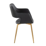 Margarite - Dining / Accent Chair - Gold Metal (Set of 2)