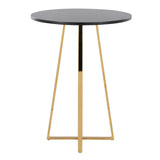 Cosmo - Counter Table - Gold Metal