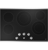 GE JEP5030STSS - 30 in. 5-Burner Electric Cooktop with Simmer Burner & Power Burner - Stainless Steel