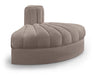 Rummi - Velvet Performance Fabric Upholstered Modular Chair