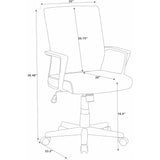 Ergonomic Height Adjustable Office Chair With Armrest - Black