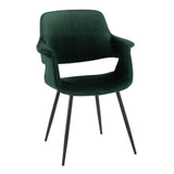 Vintage Flair - Chair (Set of 2) - Black And Green