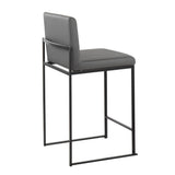 Fuji - High Back Counter Stool - Black Legs