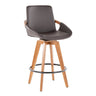 Cosmo - Fixed-Height Counter Stool - Walnut Bamboo Base