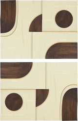 Element - Mango Wood 2 Piece Wall Art