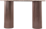 Cindra - Genuine Marble Top And Iron Base Console Table