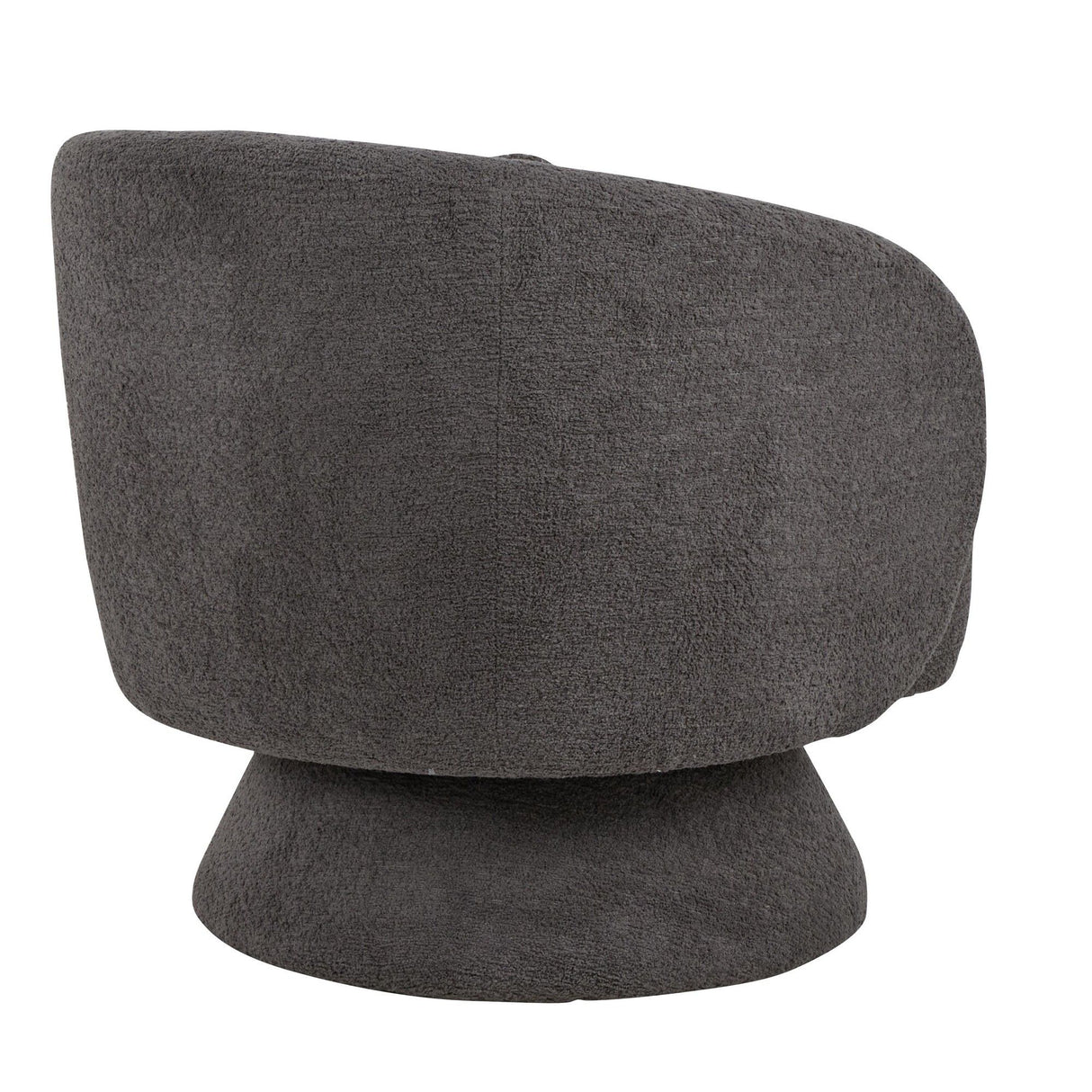 Zara - Upholstered Contemporary Swivel Accent Chair With Pillow
