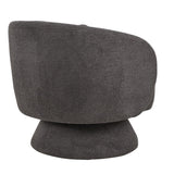 Zara - Upholstered Contemporary Swivel Accent Chair With Pillow