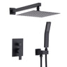 12" Ceiling Mount Shower System With Rain Mixer And Handheld Shower