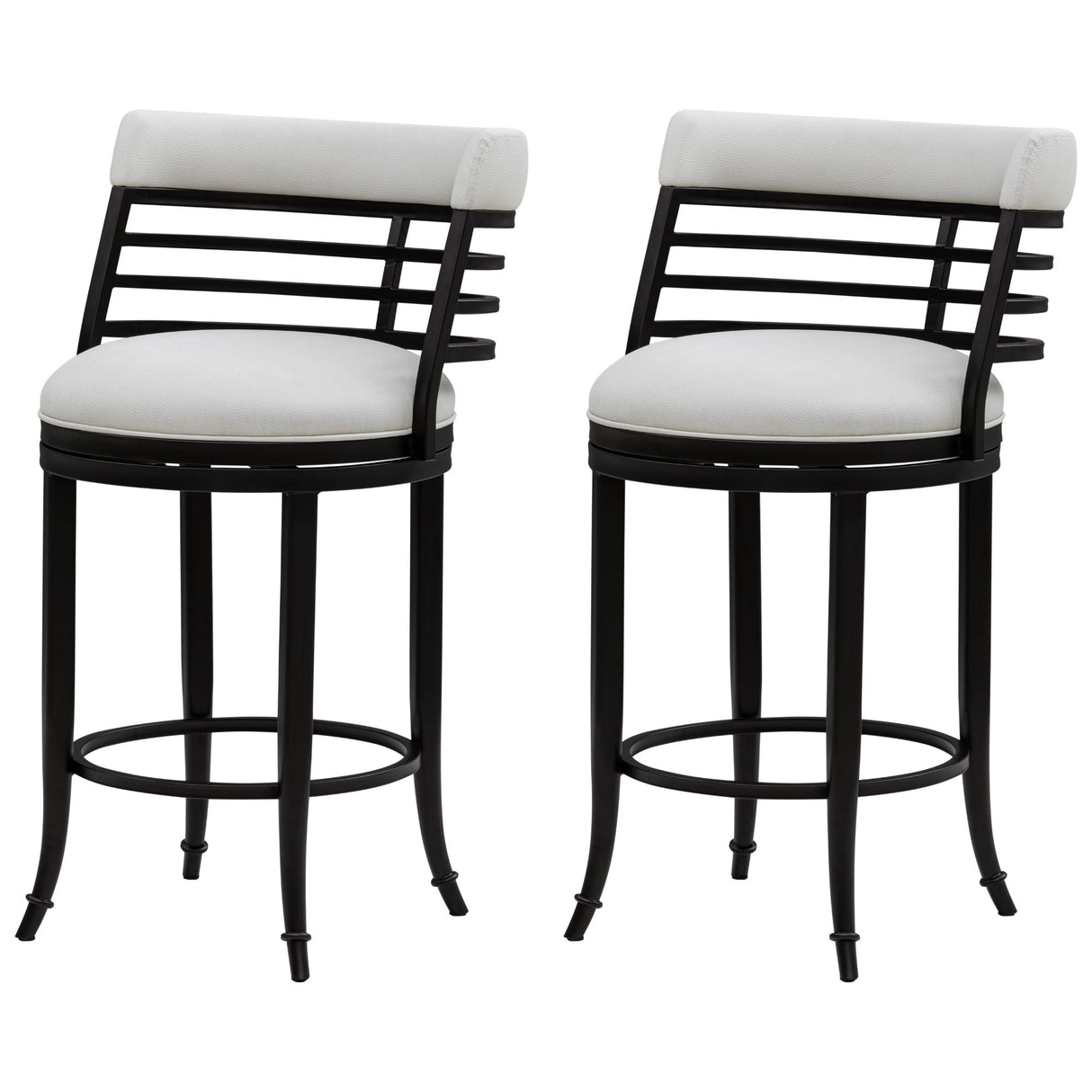 Telia - Upholstered Swivel Counter Height Barstool