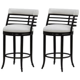 Telia - Upholstered Swivel Counter Height Barstool