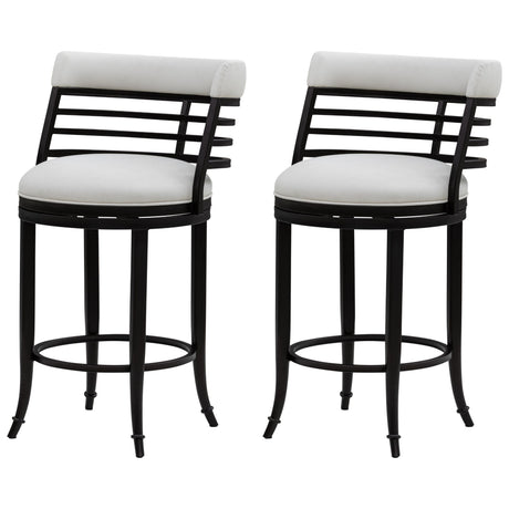 Telia - Upholstered Swivel Counter Height Barstool