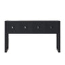 Geometric Carved Console Table With 3 Soft Close Drawers