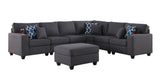 Cooper - Sectional Sofa With Ottomans And Cupholder