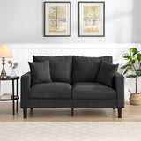 Modern Upholstered Loveseat Sofa, High Resilience