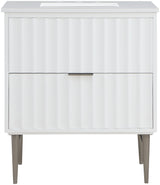 Modernist - Bathroom Vanity With Chrome Legs