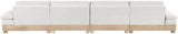 Turin - Chenille Fabric Upholstered Modular Sectional - White