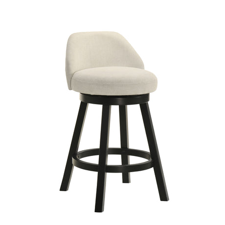 Erika - Modern Transitional Swivel Wood Counter Height Kitchen Bar Stool
