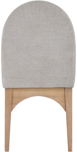 Waldorf - Chenille Dining Side Chair With Natural Legs