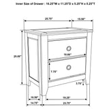 Pelton - 2 Drawer Nightstand - Oak