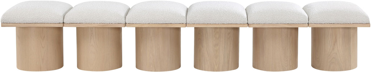 Pavilion - 6 Piece Modular Bench With Natural Base