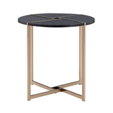 Bromia - End Table - Black & Champagne