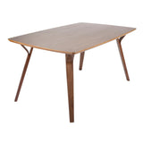 Folia - Mid-Century Modern Dining Table - Walnut Wood