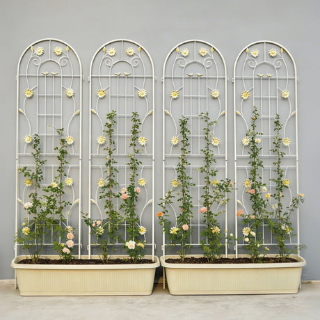 Metal Garden Trellis Rustproof Trellis For Climbing Plant Outdoor Flower Support