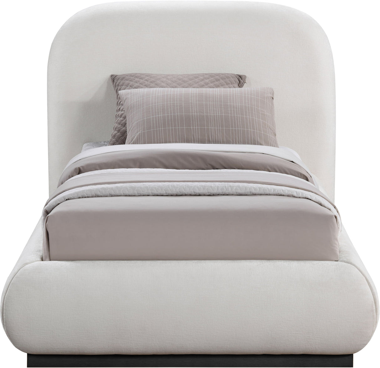 Vaughn - Chenille Bed With Black Base