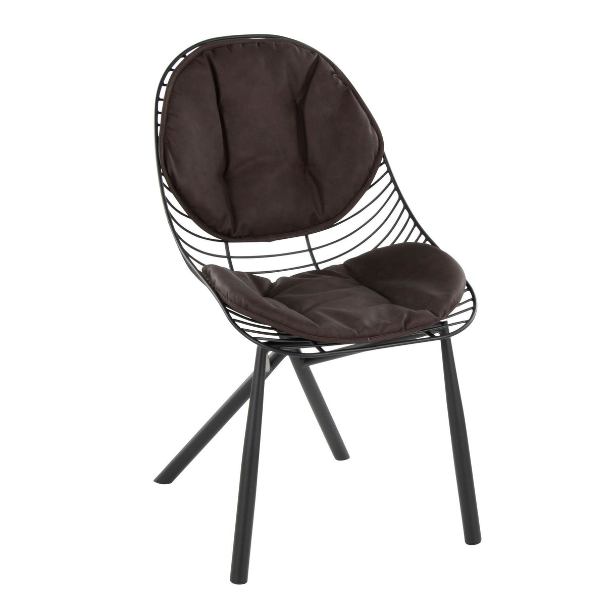 Wired - Contemporary Chair (Set of 2) - Black Metal