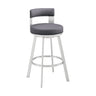 Flynn - Swivel Bar Stool - Brushed Steel