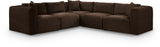 Shaggy - 5 Piece Modular Corner Sectional
