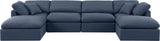 Indulge - Linen 6 Piece Modular Double Chaise Sectional