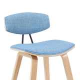 Fox - Swivel Counter Height Stool - Light Brown