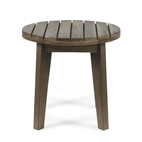 Outdoor Acacia Wood Side Table With Weather Resistance