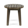 Outdoor Acacia Wood Side Table With Weather Resistance